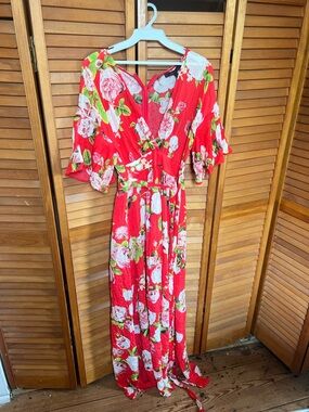 BCBGMaxAzria Floral Wrap Dress